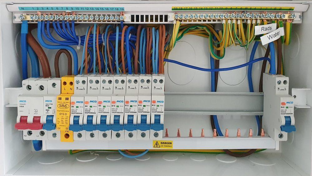 S B Electrical Consumer Unit with SPD